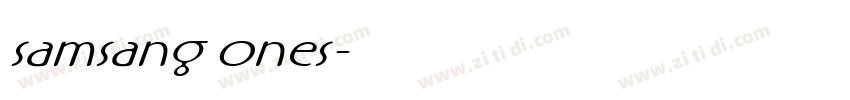 samsang ones字体转换